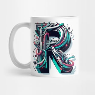 Letter R design graffity style Mug